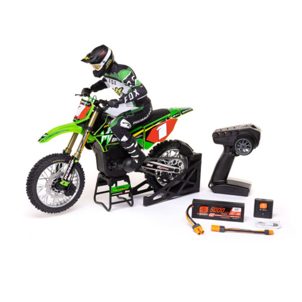1-4 Promoto-MX Pro Circuit 2S RTR Brushless Motorcycle (Battery and Charger Included) Green