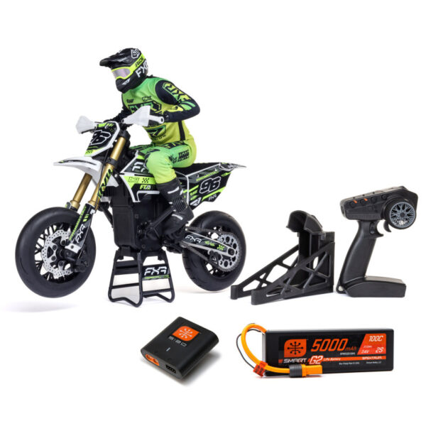 1-4 Promoto-SM FXR Supermoto Motorcycle RTR (Battery and Charger Included) White