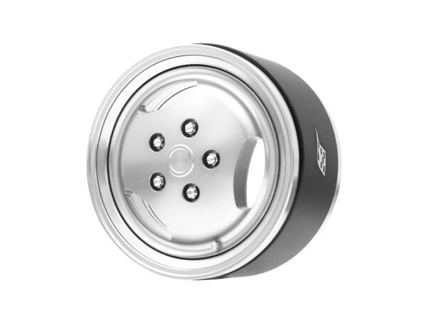 Boom Racing ProBuild™ 1.9" RRC 3-Spoke Classic Adjustable Offset Aluminum Beadlock Wheels (2) Flat Silver/Flat Silver