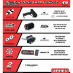 1-16 MOJAVE GROM 4X4 RTR Brushed Desert Truck (Battery & Charger Included) Red-Black - Image 21