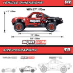 1-16 MOJAVE GROM 4X4 RTR Brushed Desert Truck (Battery & Charger Included) Red-Black - Image 22