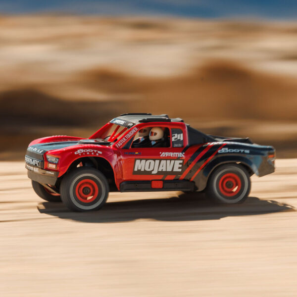 1-16 MOJAVE GROM 4X4 RTR Brushed Desert Truck (Battery & Charger Included) Red-Black