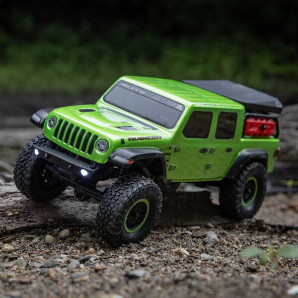 1-24 SCX24 Jeep JT Gladiator 4X4 RTR Brushed Rock Crawler (Battery & Charger Included) Green