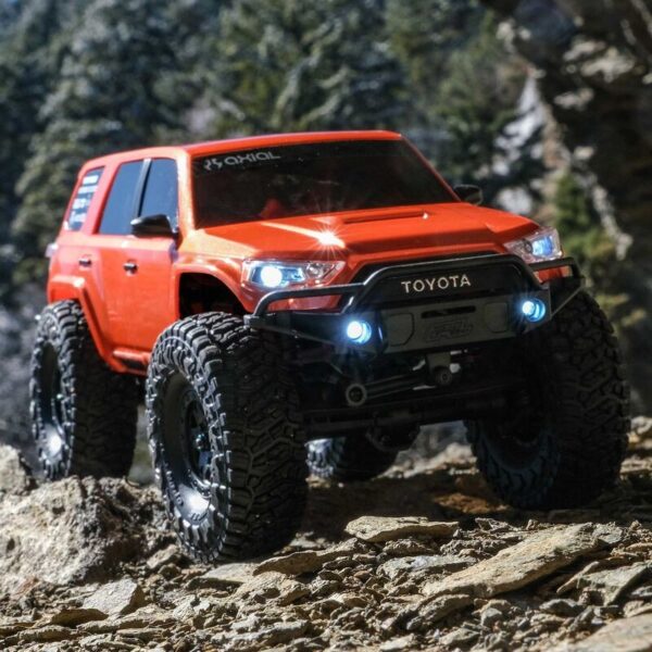 1-24 SCX24 Toyota 4Runner 4X4 RTR Brushed Rock Crawler (Battery & Charger Included) Orange