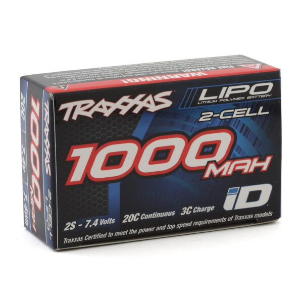 1000mAh 7.4V 2-Cell 20C LiPo Battery