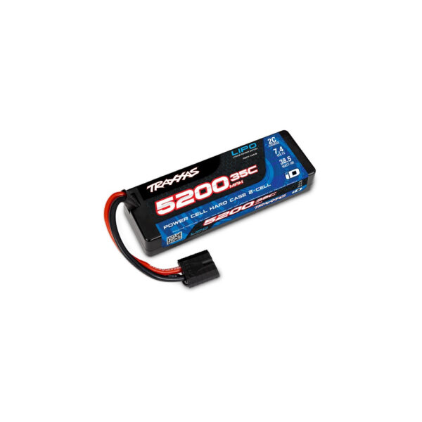 5200mAh 7.4v 2-Cell 35C LiPo ID Hard Case Battery