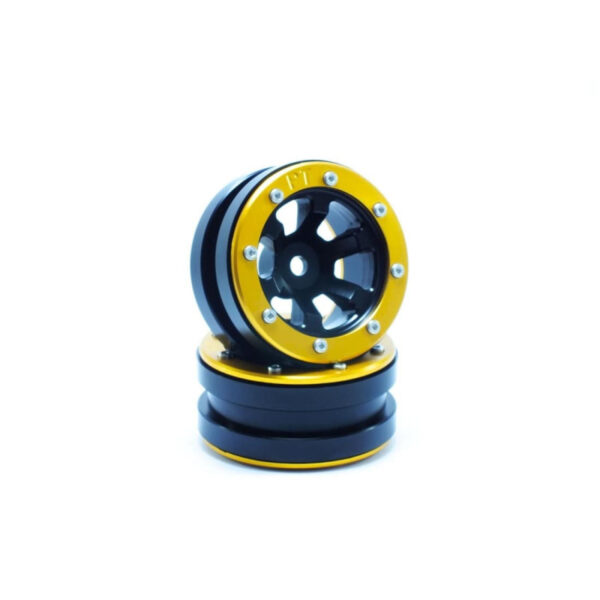 Beadlock Wheels PT- Claw Black/Gold 1.9