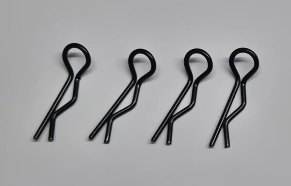 Clips Carroçaria Pretos (4 Unid.)