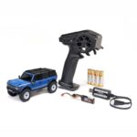 1-30 SCX30 Ford Bronco 4X4 RTR Brushed Rock Crawler (Battery & Charger Included) Blue - Image 2