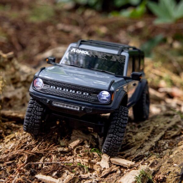 1-30 SCX30 Ford Bronco 4X4 RTR Brushed Rock Crawler (Battery & Charger Included) Gray