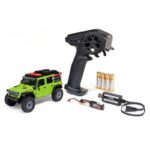1-30 SCX30 Jeep Wrangler JLU 4X4 RTR Brushed Rock Crawler (Battery & Charger Included) Green - Image 2