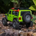 1-30 SCX30 Jeep Wrangler JLU 4X4 RTR Brushed Rock Crawler (Battery & Charger Included) Green - Image 7
