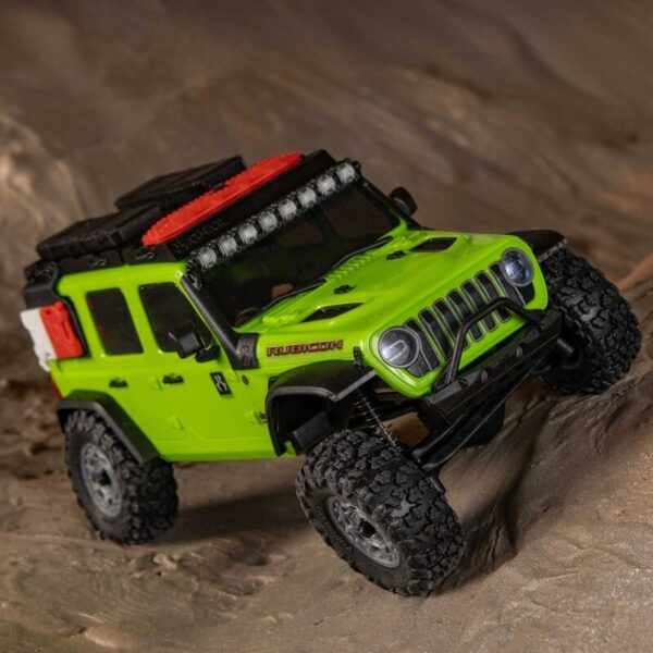 1-30 SCX30 Jeep Wrangler JLU 4X4 RTR Brushed Rock Crawler (Battery & Charger Included) Green