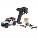 1-30 SCX30 Jeep Wrangler JLU 4X4 RTR Brushed Rock Crawler (Battery & Charger Included) White - Image 3