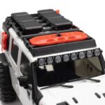 1-30 SCX30 Jeep Wrangler JLU 4X4 RTR Brushed Rock Crawler (Battery & Charger Included) White - Image 12