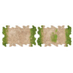2x Dirt and grass quarter straights for 1/24 RC Crawler park