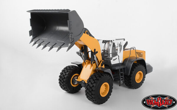 1/14 Scale Earth Mover 870K Hydraulic Wheel Loader (Yellow and White)
