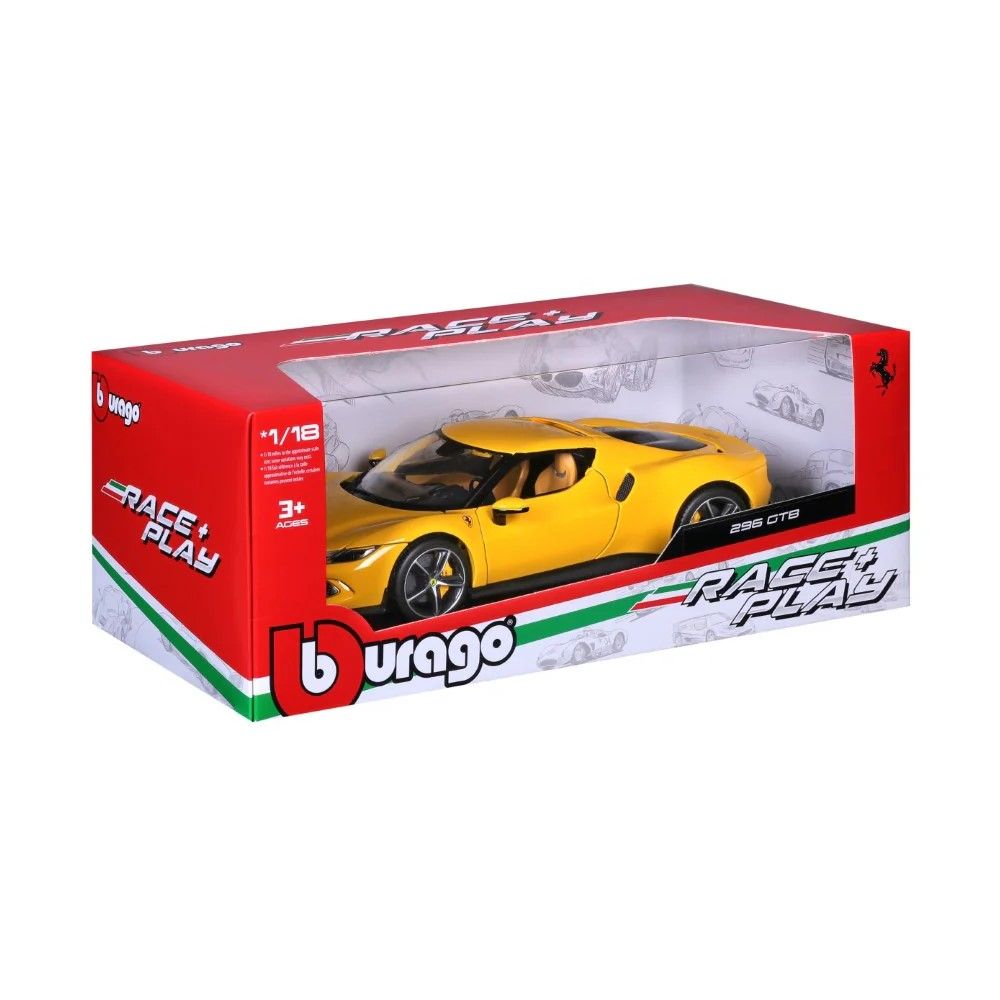 navegan-BUR16018A_5 1/18 - Ferrari 296 GTB 2023 (amarelo) - Image 5