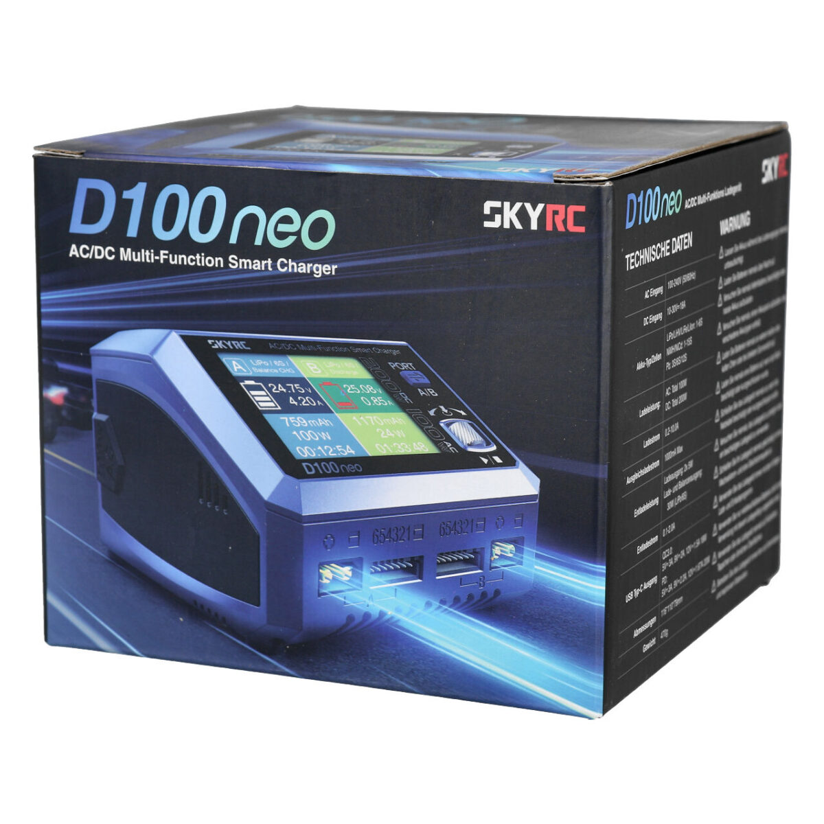 D100 Neo Duo AC/DC charger (AC max 100w total - DC 2x100w) - Image 3
