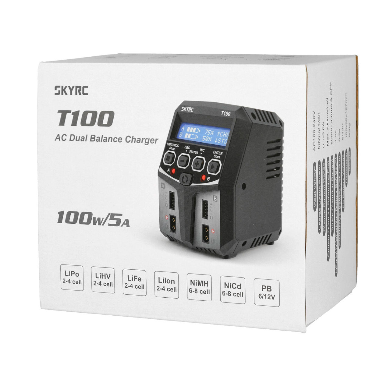 skyrc-t100-ac-ladegeraet-sk100162-pic3_0015 SkyRC T100 AC DUO LiPo 2-4s 5A 2x50W Charger - Image 3