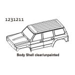 Body Shell clear-unpainted CR4.4 PATROL