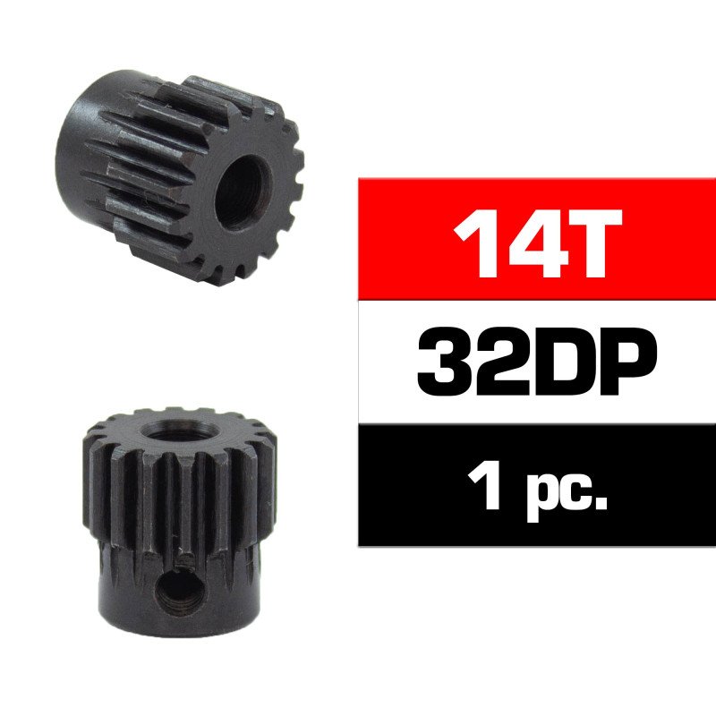 pinon-32dp-14t-acero-hss-diametro-50mm Pinhão 32DP - 14T - Aço HSS - Diâmetro 5,0mm - Image 1