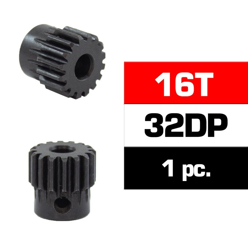pinon-32dp-16t-acero-hss-diametro-50mm Pinhão 32DP - 16 dentes - Aço rápido (HSS) - Diâmetro 5,0 mm - Image 1