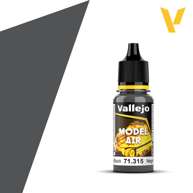 vallejo-model-air-71315 Vallejo Tinta Aerógrafo Model Air 17ml Tyre Black (71.315) - Image 1