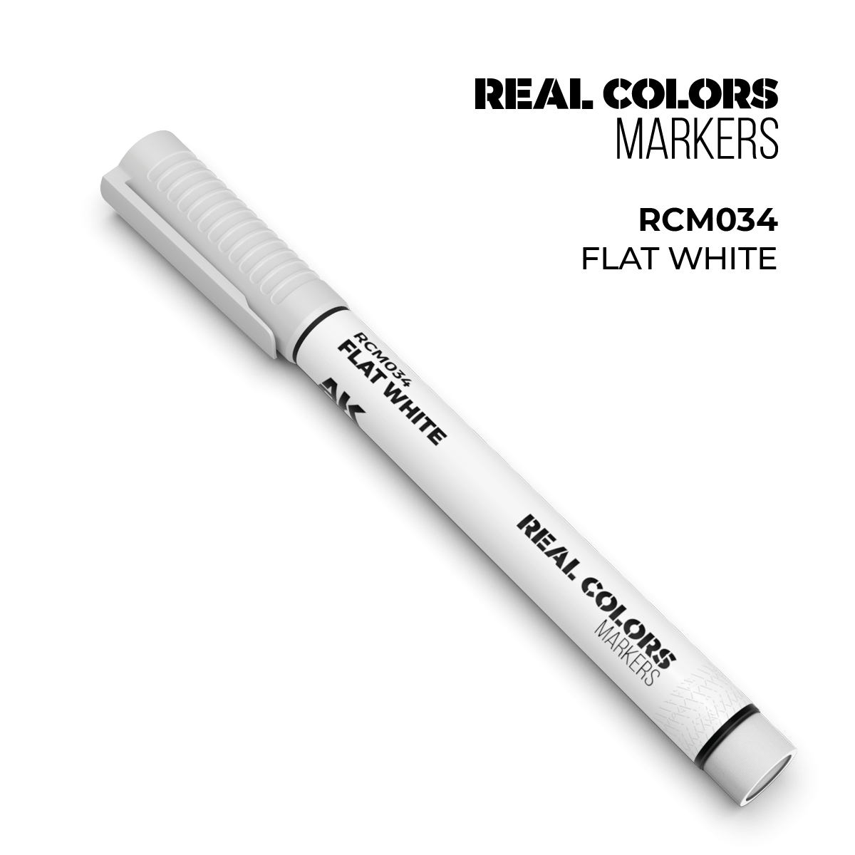 RCM034 FLAT WHITE – RC MARKER - Image 1