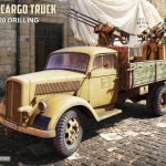 53055 - GERMAN 3T CARGO TRUCK WITH MG 151/20 DRILLING 1:35