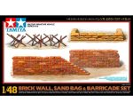 Tamiya 32508 - Brick Wall, Sand Bag & Barricade Set 1/48