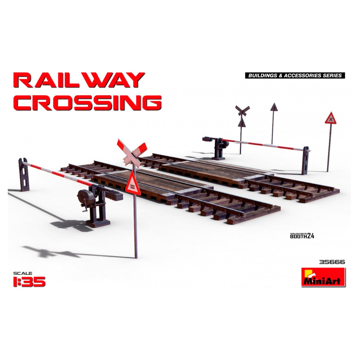 MINIART35666 MiniArt 35666 - Railway Crossing 1/35 - Image 1