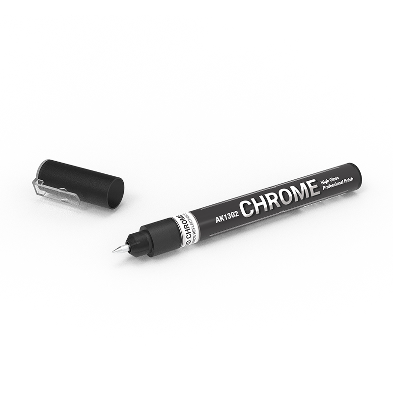 AK1302-SILVER AK1302 - METALLIC MARKER – CHROME - Image 1
