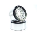 Beadlock Wheels PT-Gun Silver/Black 1.9