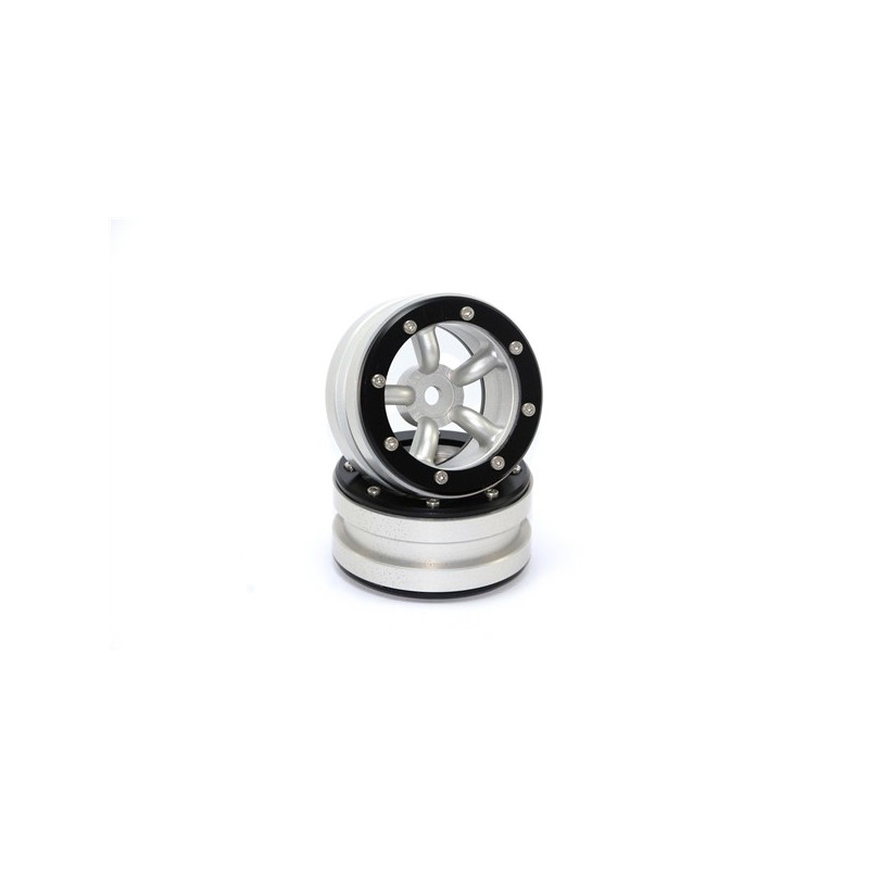 beadlock-wheels-pt-safari-silverblack-1-9 Beadlock Wheels PT-Safari Silver/Black 1.9 - Image 1